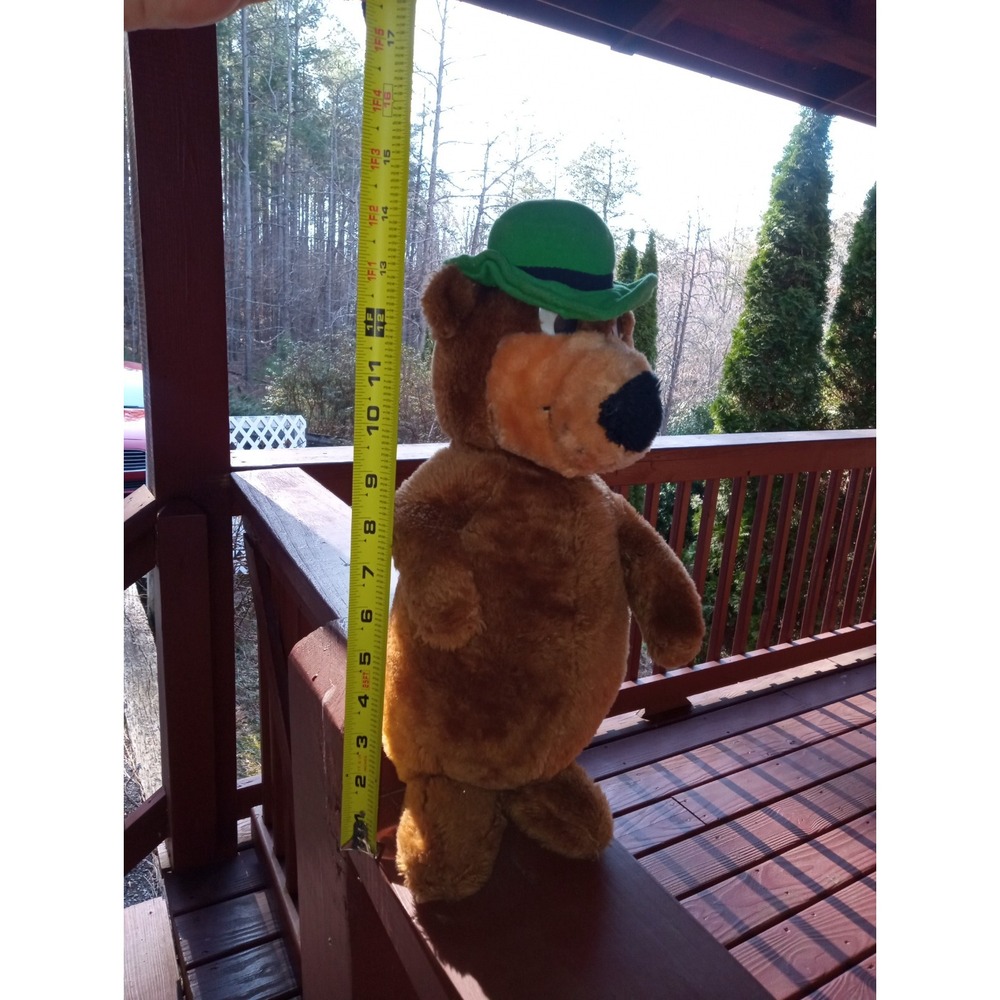 Yogi Bear Plush Stuffed Animal Vintage 1980 Mighty Star 14 inch +